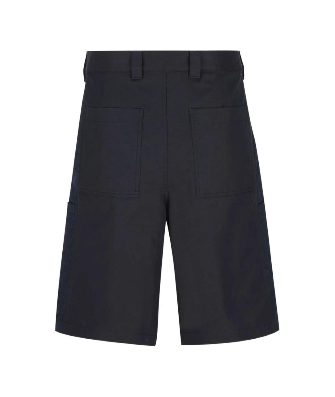 GUCCI Темно-синие хлопковые шорты, фото 3