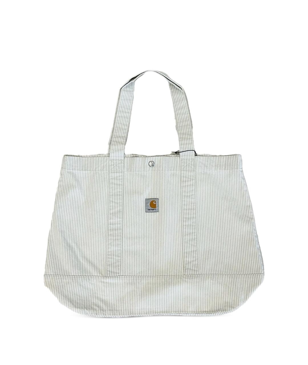 CARHARTT WIP Белая хлопковая сумка тоут, фото 1