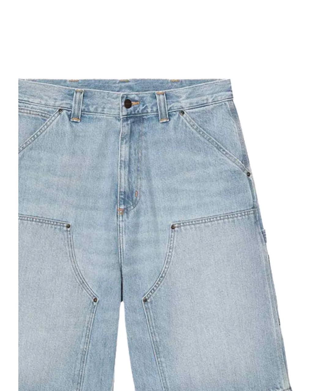 CARHARTT WIP Голубые хлопковые шорты, фото 2