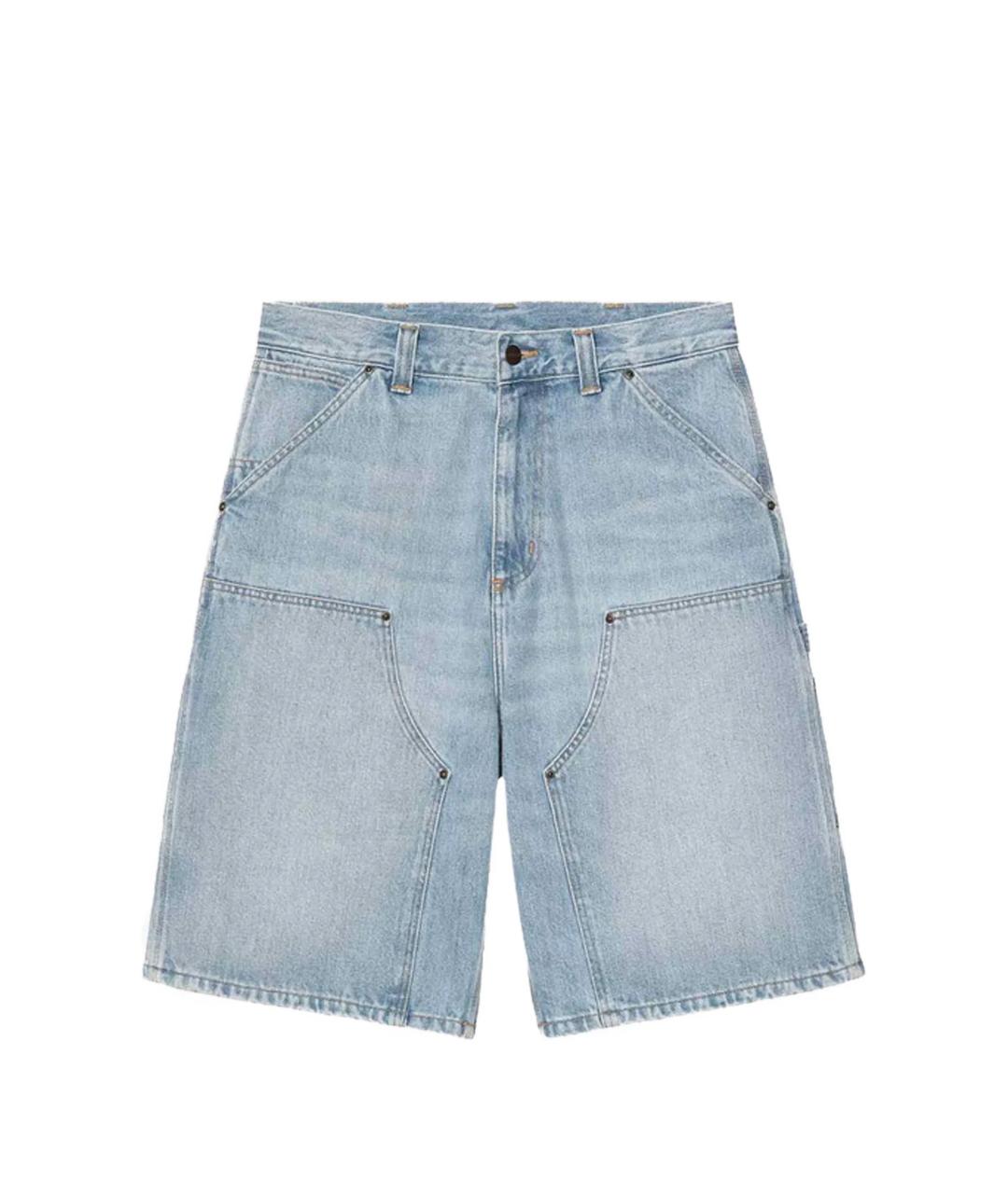 CARHARTT WIP Голубые хлопковые шорты, фото 1