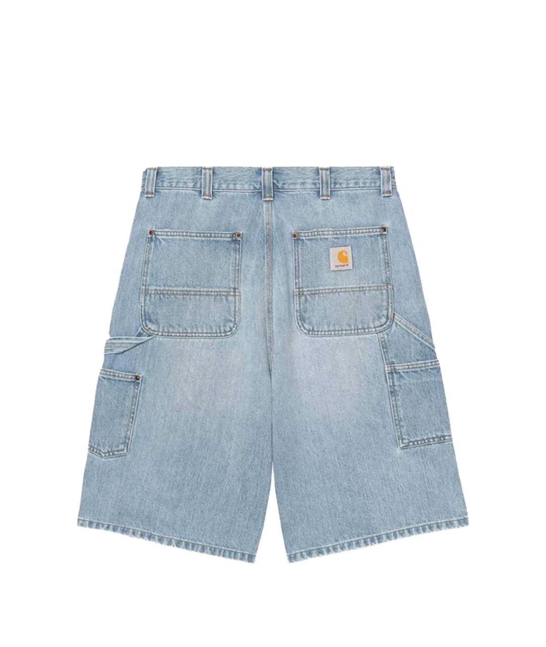 CARHARTT WIP Голубые хлопковые шорты, фото 3