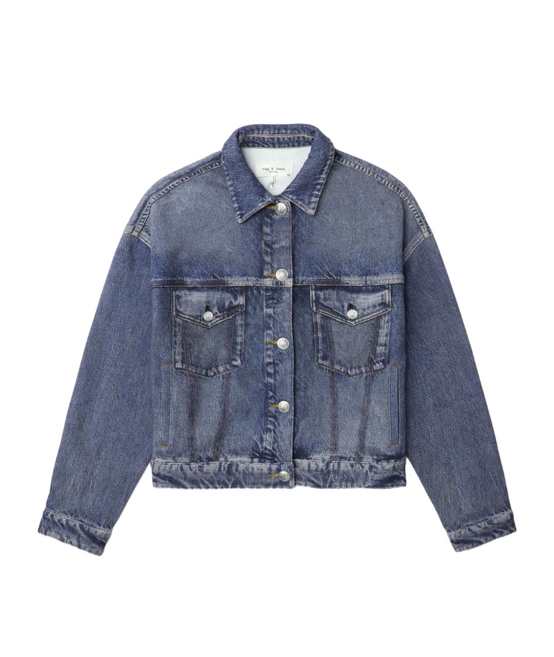 RAG & BONE Синяя хлопковая куртка, фото 1