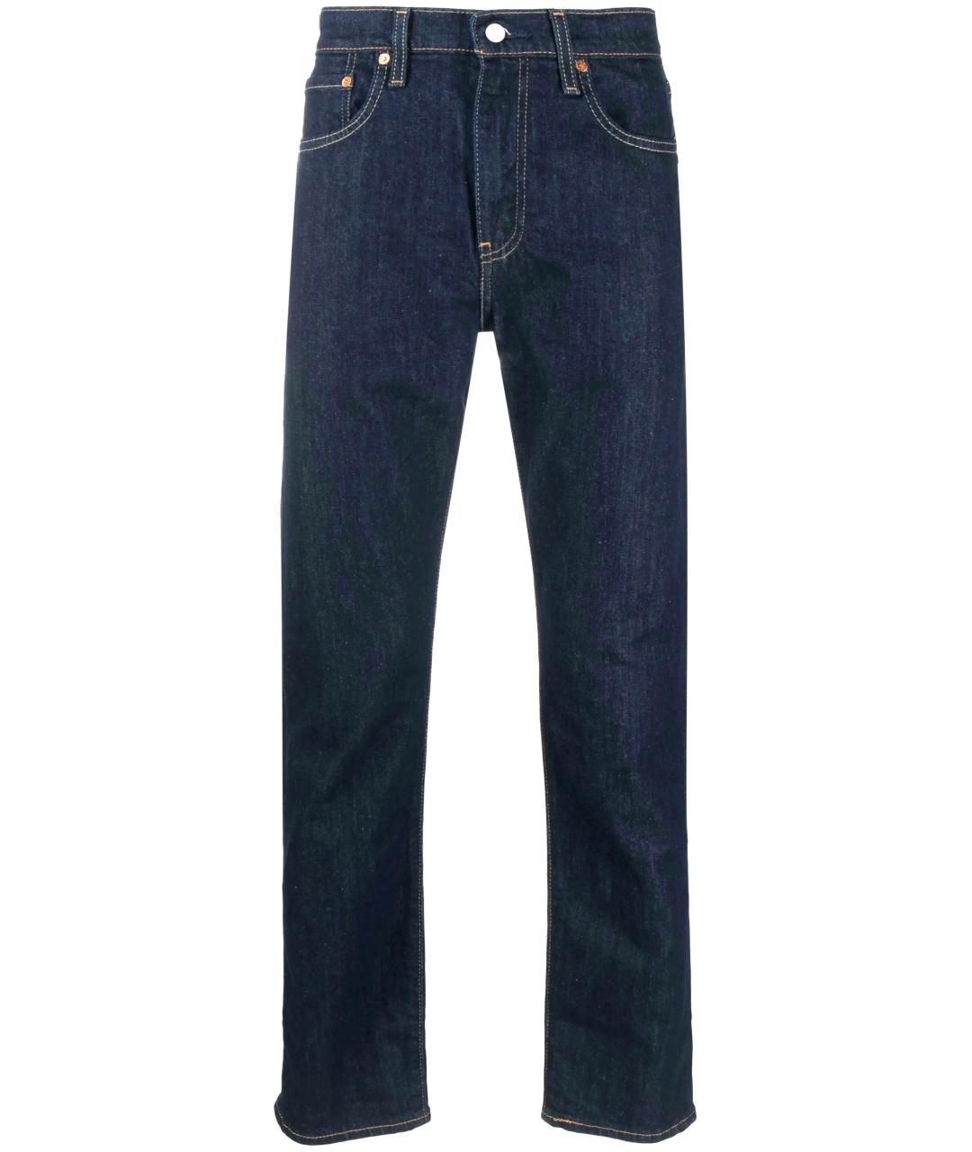 LEVI'S Синие хлопковые прямые джинсы, фото 1