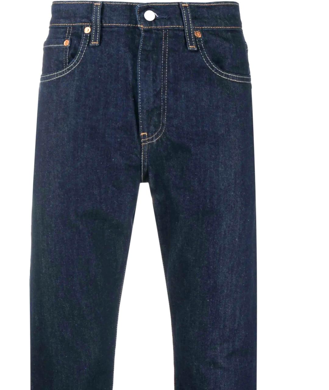 LEVI'S Синие хлопковые прямые джинсы, фото 2