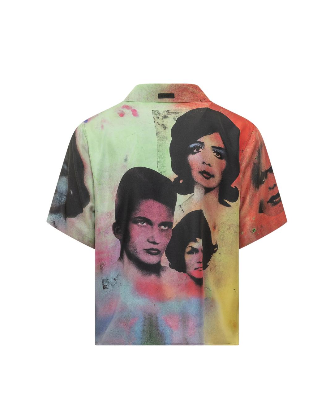 VERSACE Мульти шелковая кэжуал рубашка, фото 3