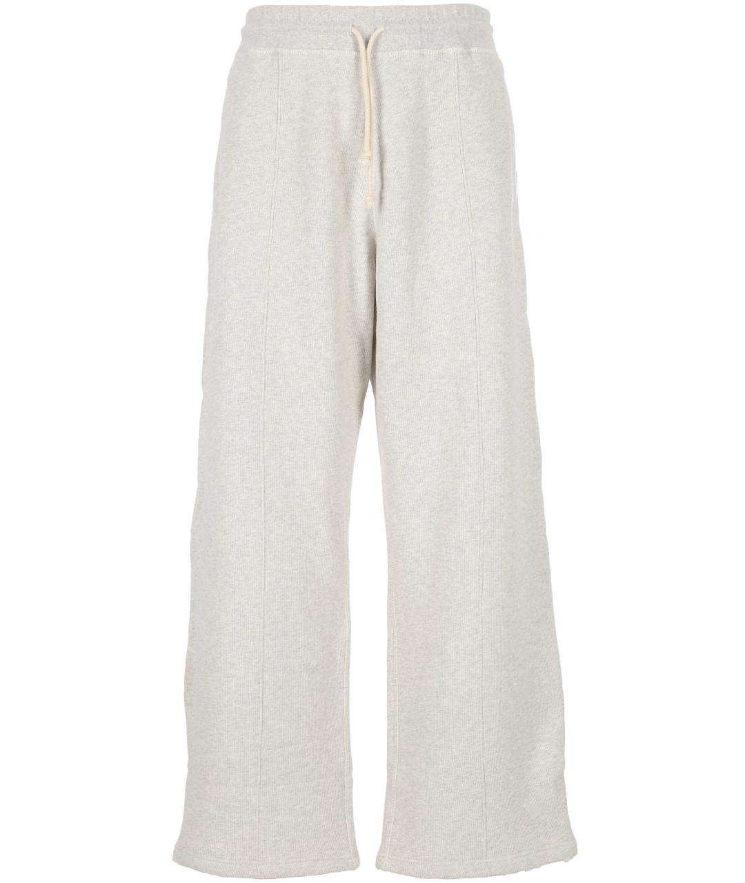 GOLDEN GOOSE DELUXE BRAND Серые хлопковые повседневные брюки, фото 1