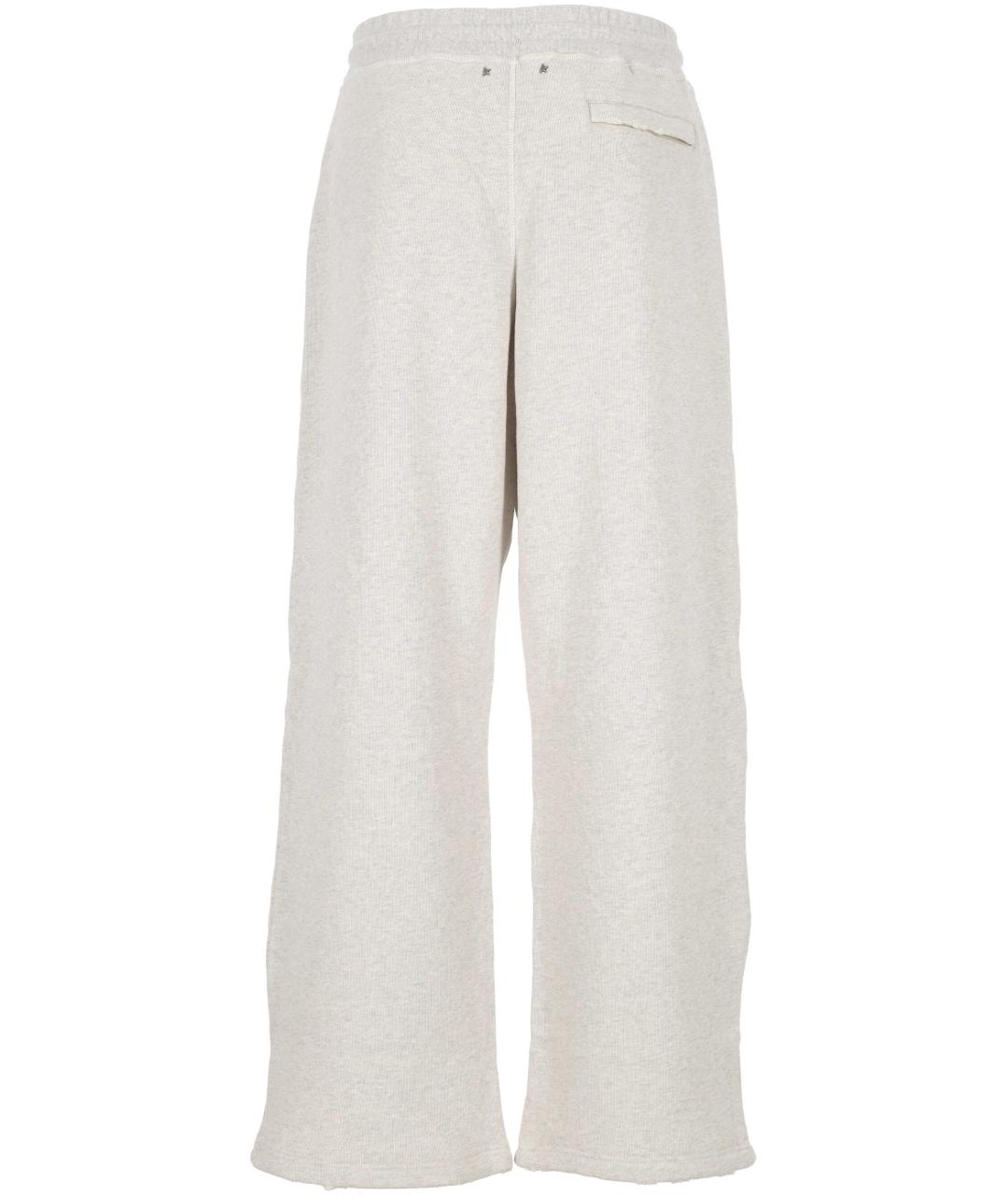 GOLDEN GOOSE DELUXE BRAND Серые хлопковые повседневные брюки, фото 3