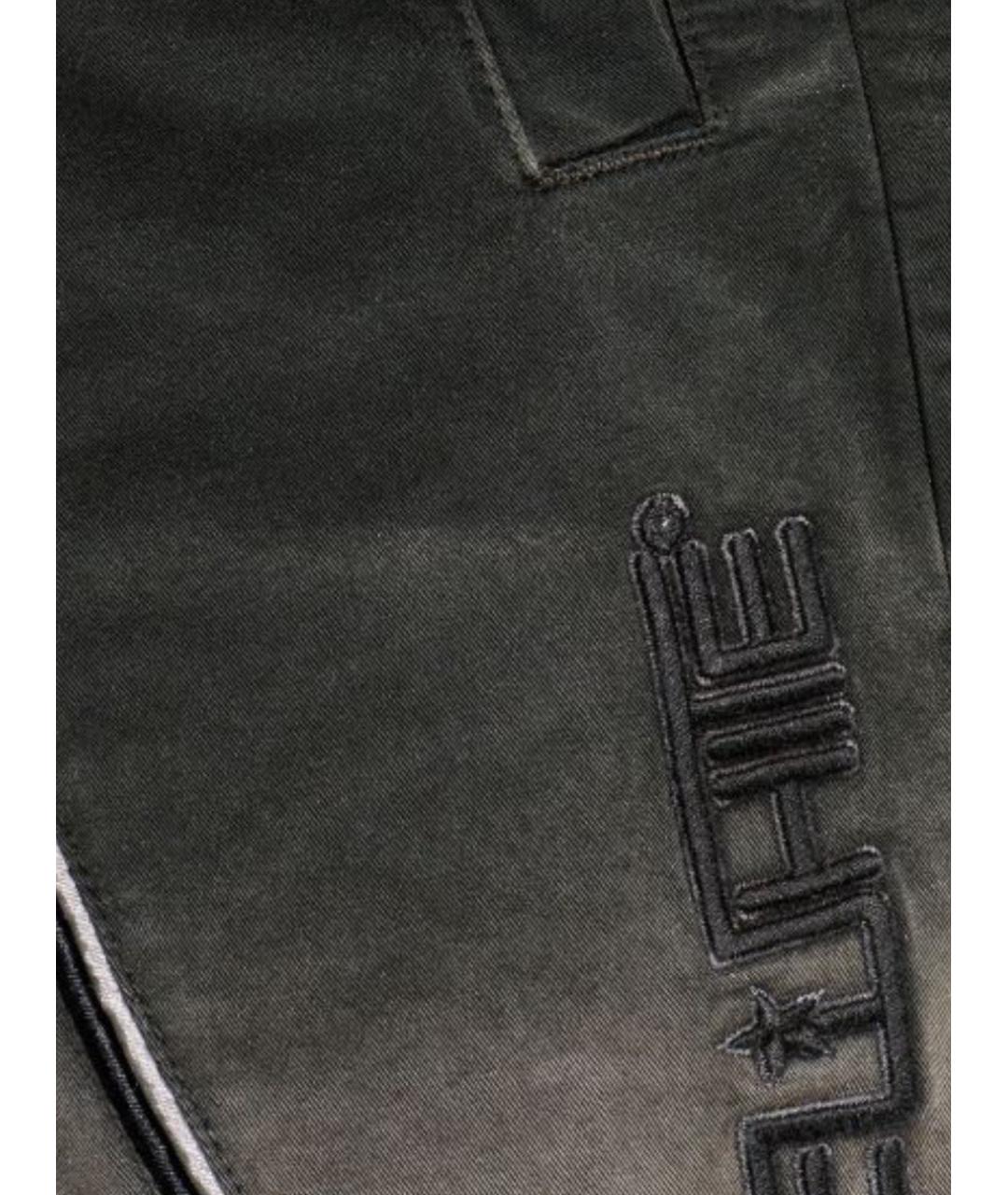 OFF-WHITE Черные хлопковые повседневные брюки, фото 3