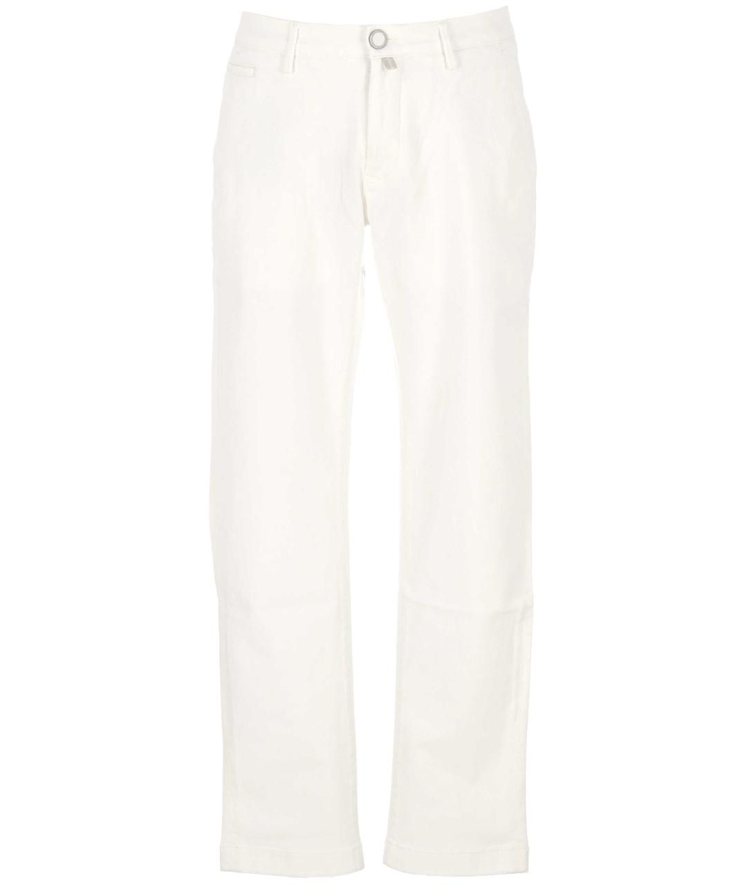 JACOB COHEN Белые хлопковые повседневные брюки, фото 1