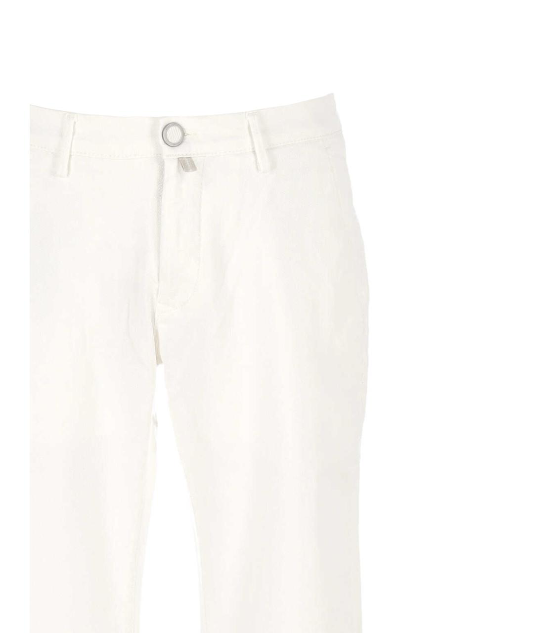 JACOB COHEN Белые хлопковые повседневные брюки, фото 2