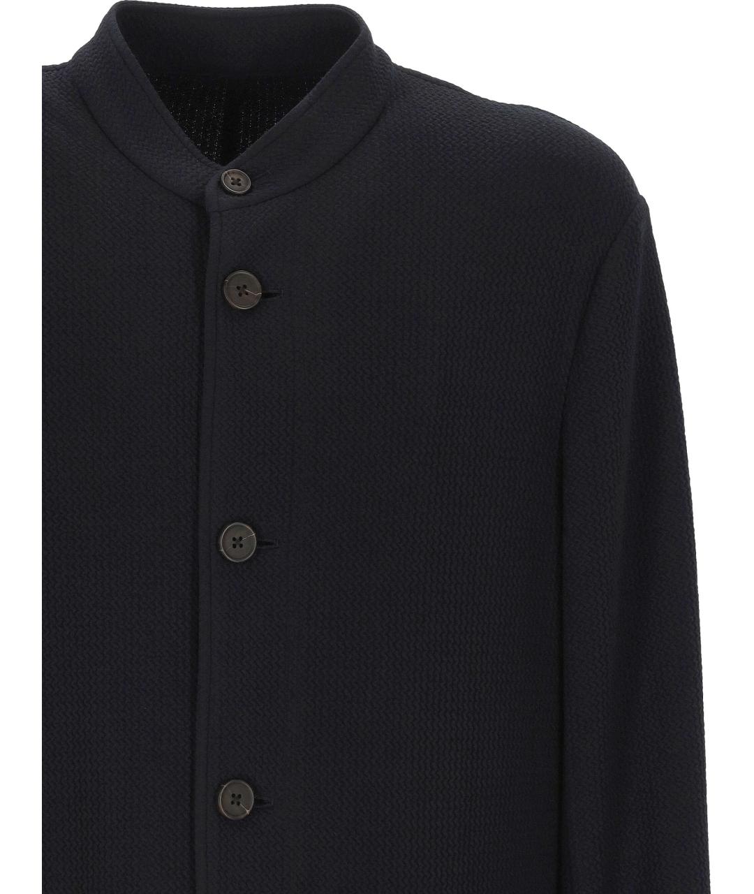 EMPORIO ARMANI Черная полиэстеровая куртка, фото 2