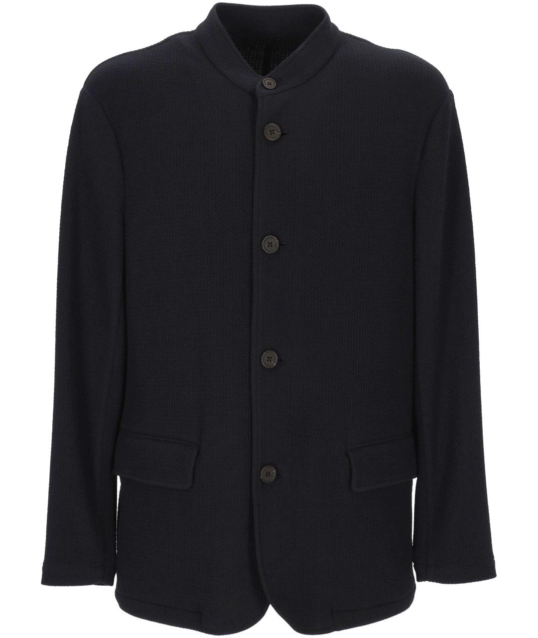 EMPORIO ARMANI Черная полиэстеровая куртка, фото 1