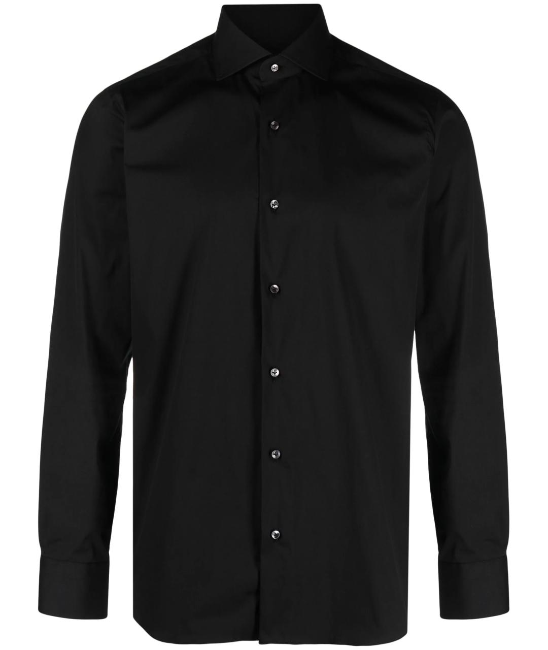 BARBA Черная кэжуал рубашка, фото 1