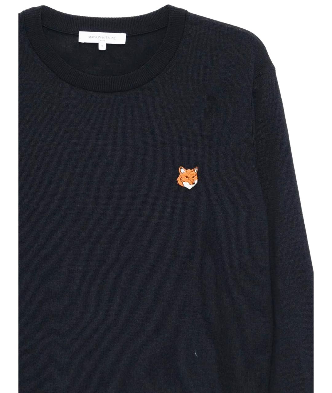 MAISON KITSUNE Темно-синий шерстяной джемпер / свитер, фото 2