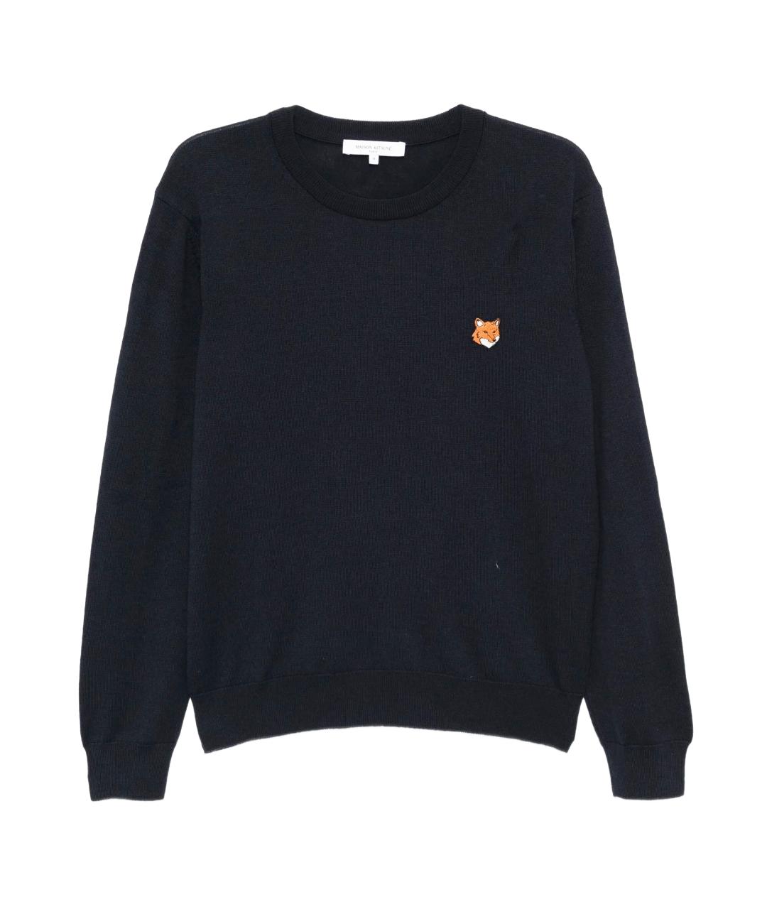 MAISON KITSUNE Темно-синий шерстяной джемпер / свитер, фото 1