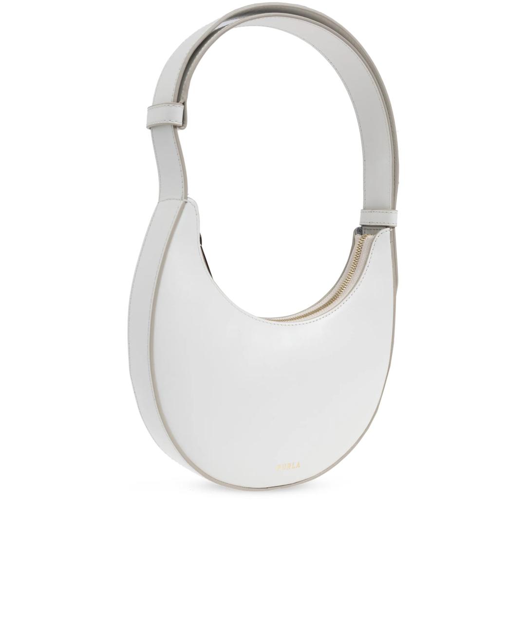 FURLA Белая кожаная сумка через плечо, фото 2