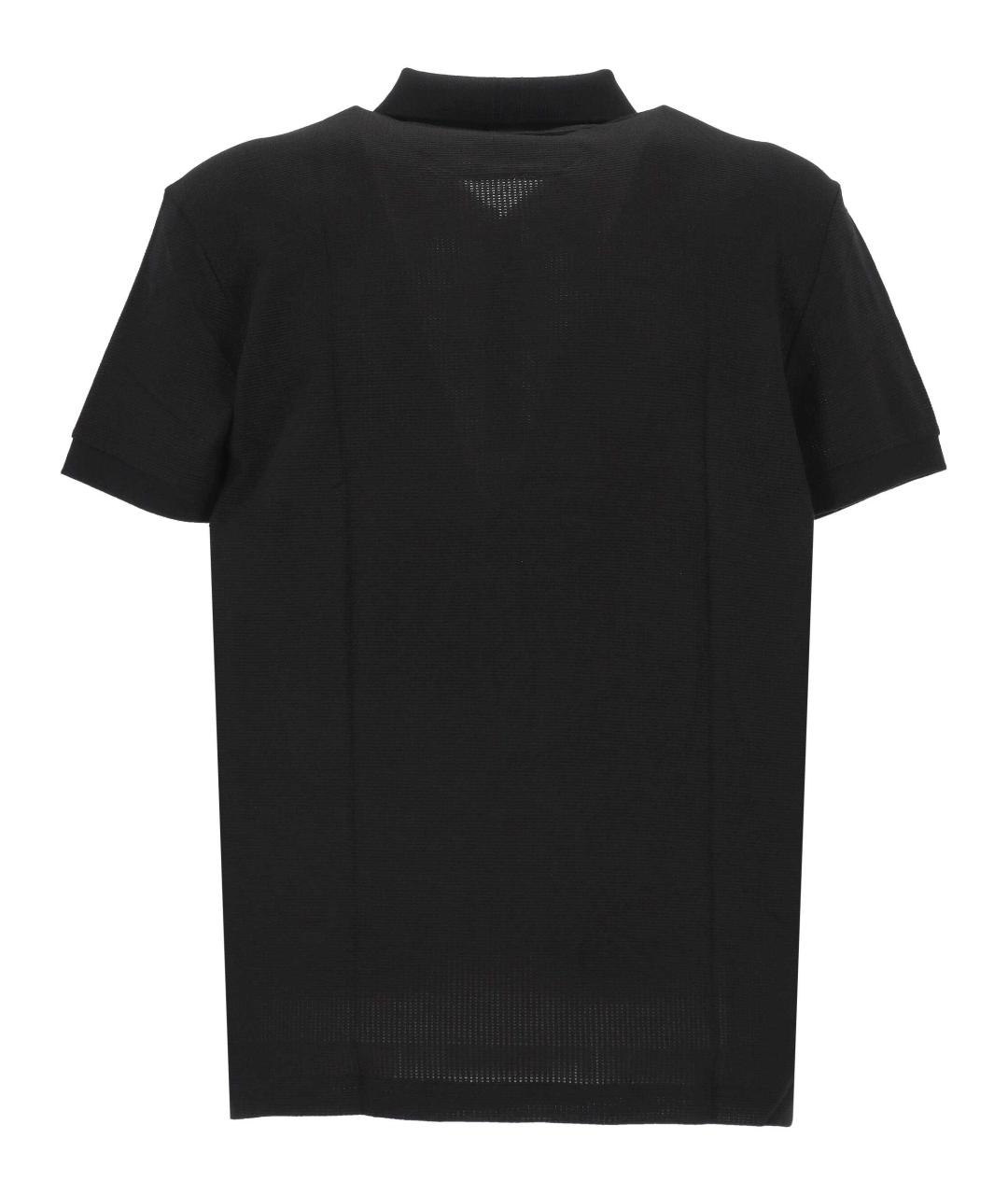 HUGO BOSS Черное поло с коротким рукавом, фото 3
