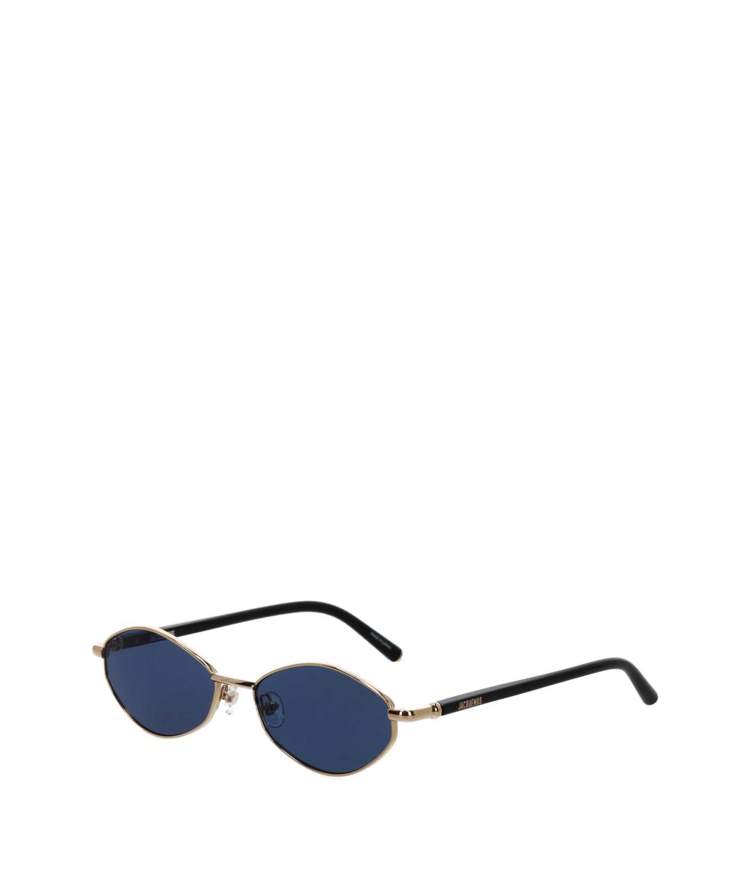 JACQUEMUS Синие металлические солнцезащитные очки, фото 1