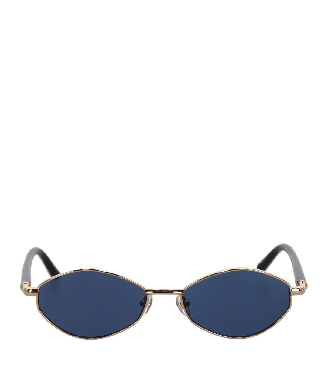 JACQUEMUS Синие металлические солнцезащитные очки, фото 2