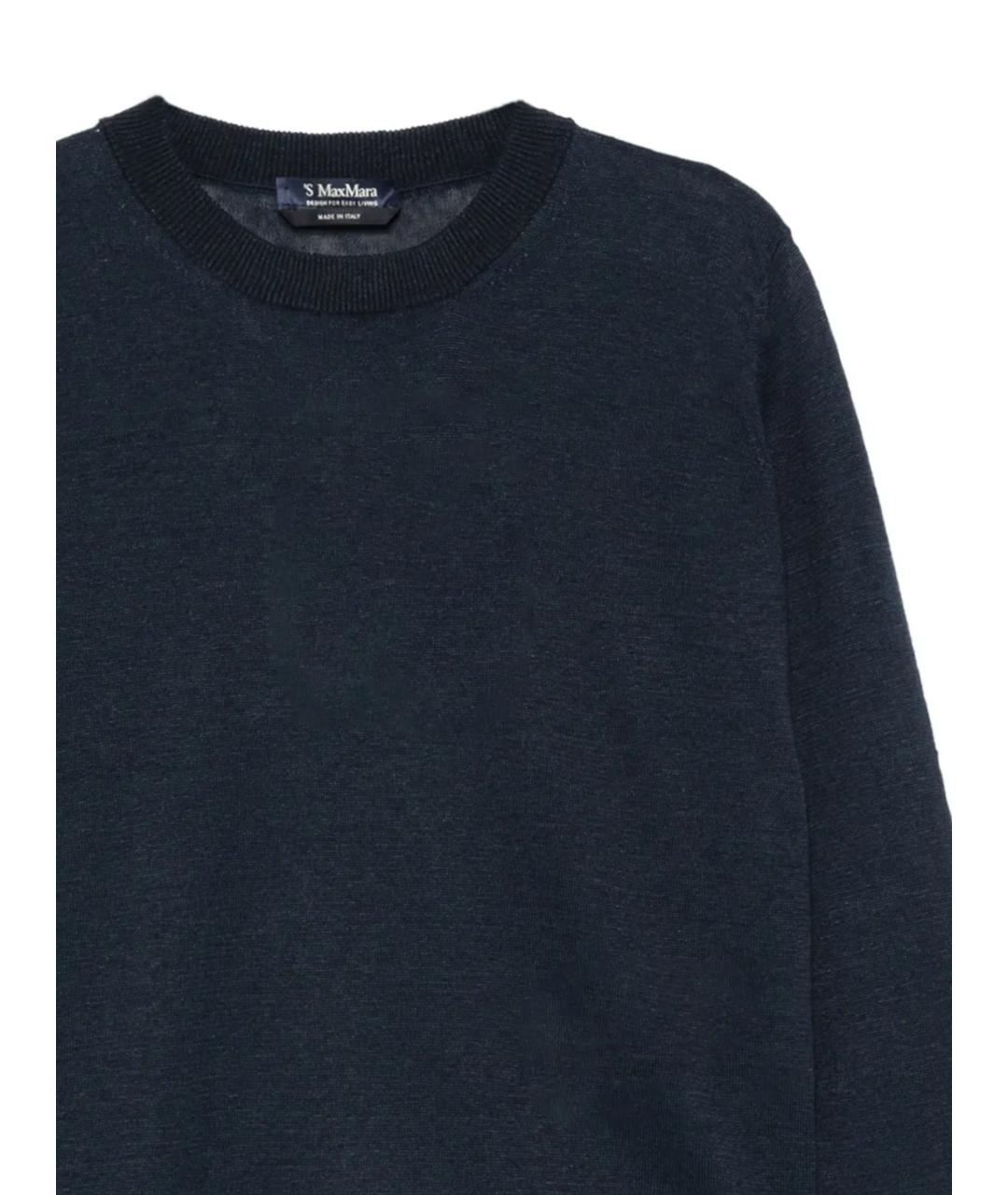 'S MAX MARA Синий джемпер / свитер, фото 2