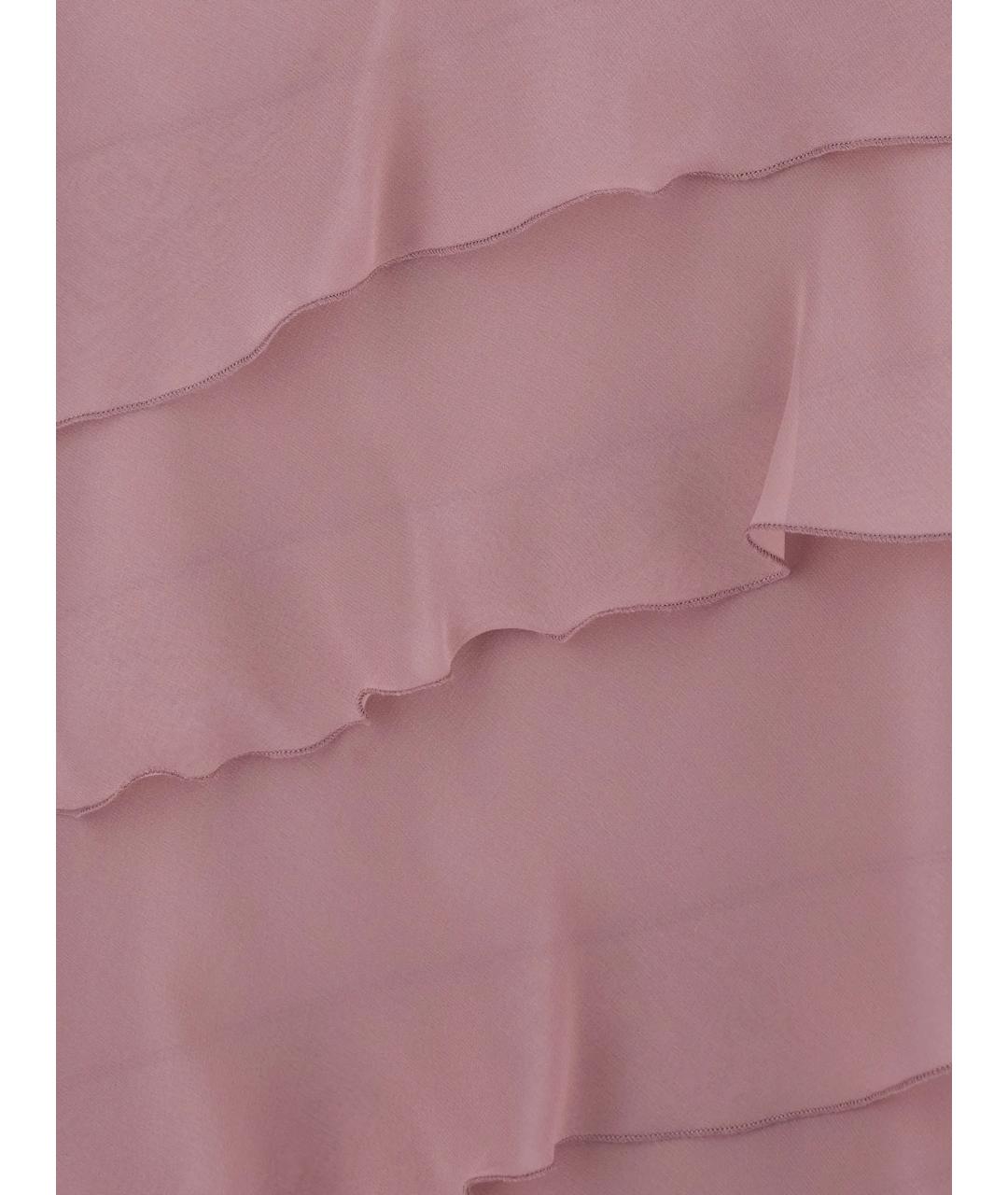 ANTONELLI FIRENZE Розовое шелковое коктейльное платье, фото 2