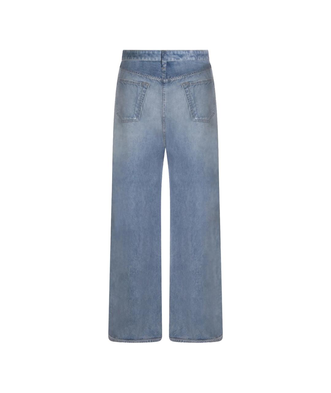 RAG & BONE Синие хлопковые прямые брюки, фото 3