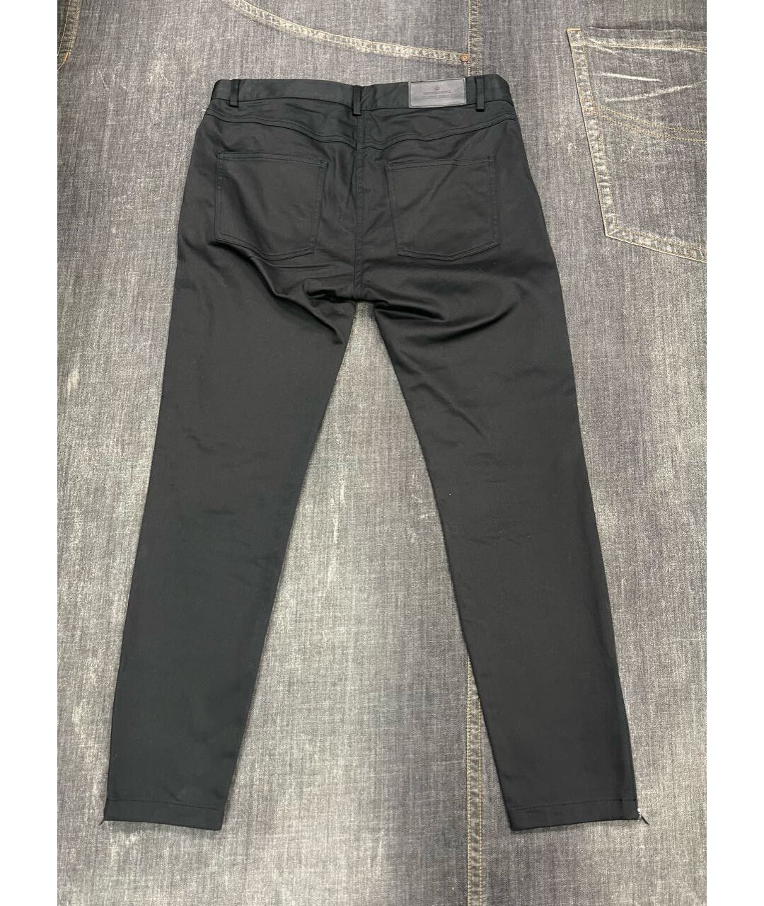 DESIGNERS REMIX Черные хлопковые брюки узкие, фото 3