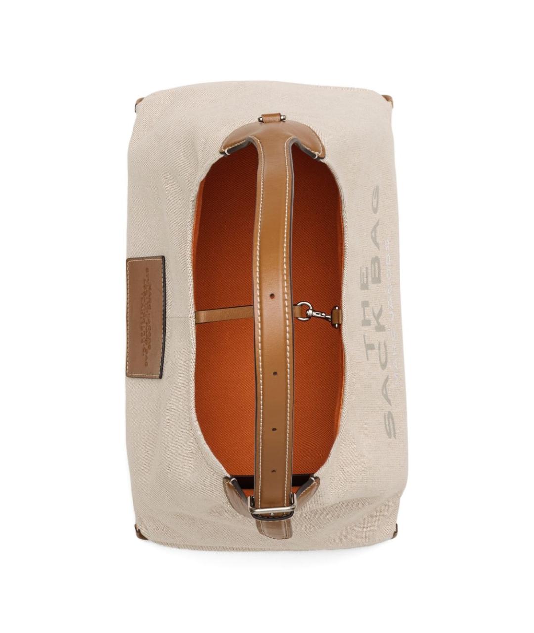 MARC JACOBS Бежевая тканевая сумка тоут, фото 4