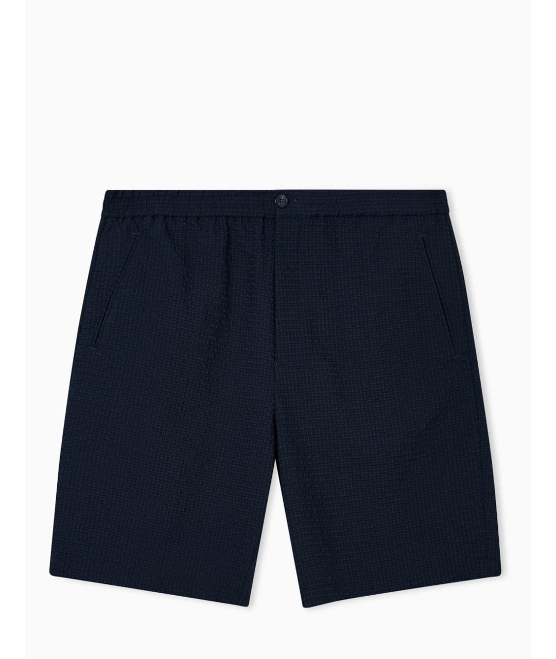 EMPORIO ARMANI Синие полиэстеровые повседневные брюки, фото 1