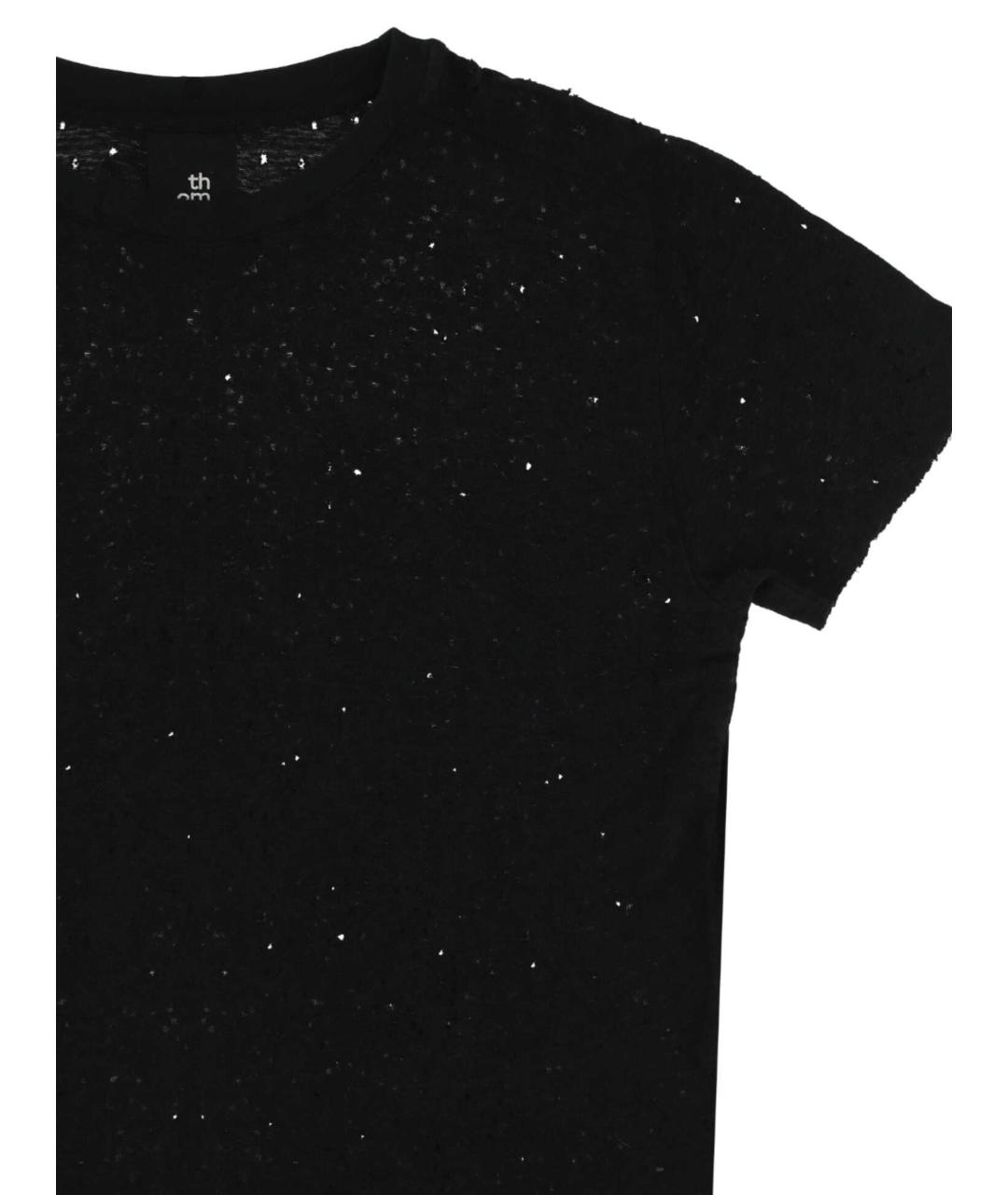 THOM KROM Черная вискозная футболка, фото 2