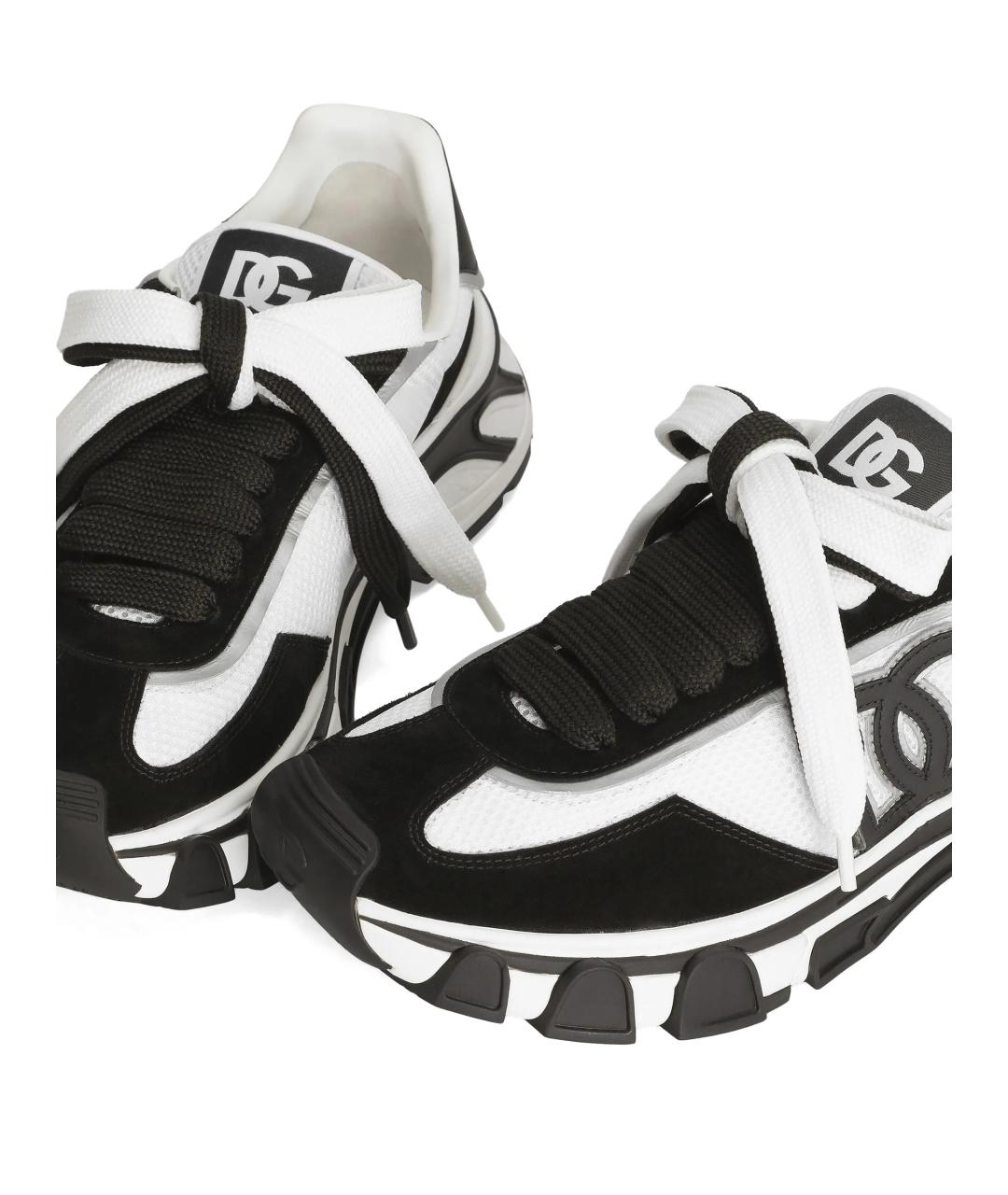 DOLCE&GABBANA Мульти текстильные низкие кроссовки / кеды, фото 4