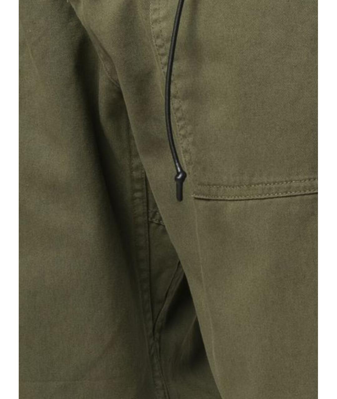 GRAMICCI Зеленые хлопковые повседневные брюки, фото 2