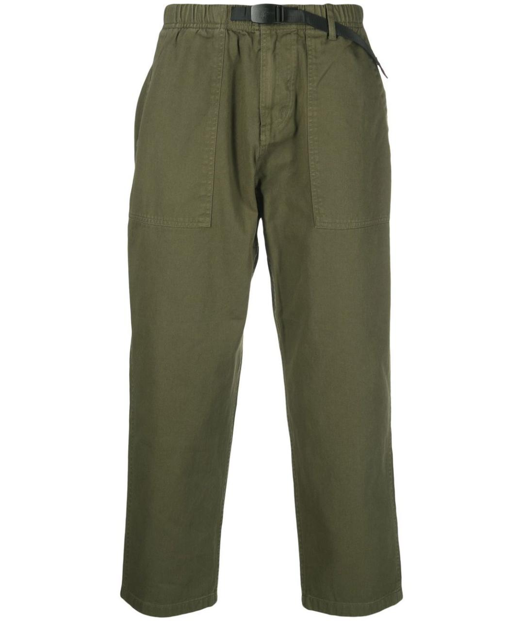 GRAMICCI Зеленые хлопковые повседневные брюки, фото 1