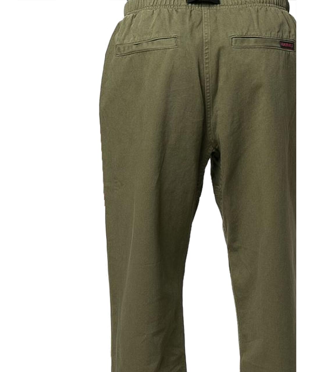 GRAMICCI Зеленые хлопковые повседневные брюки, фото 3