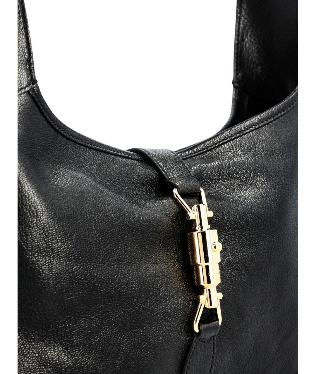 GUCCI Черная кожаная сумка через плечо, фото 4
