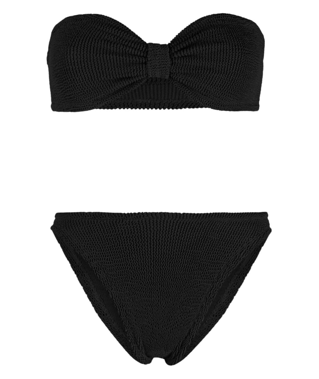 HUNZA G Черный полиамидовый купальник, фото 1