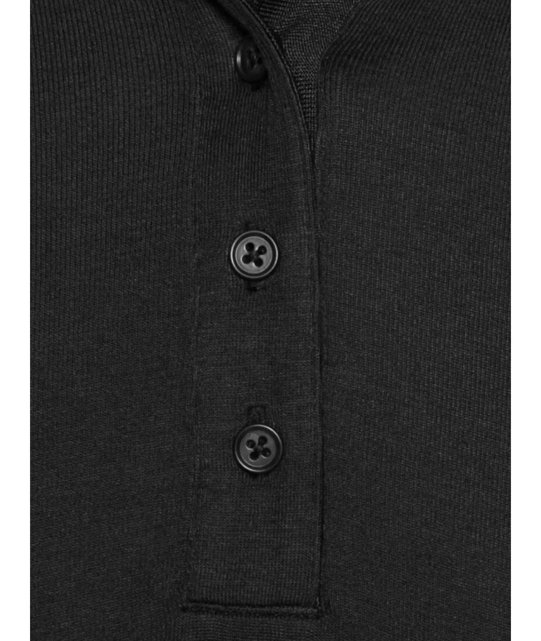 entire studios Черное поло с длинным рукавом, фото 2