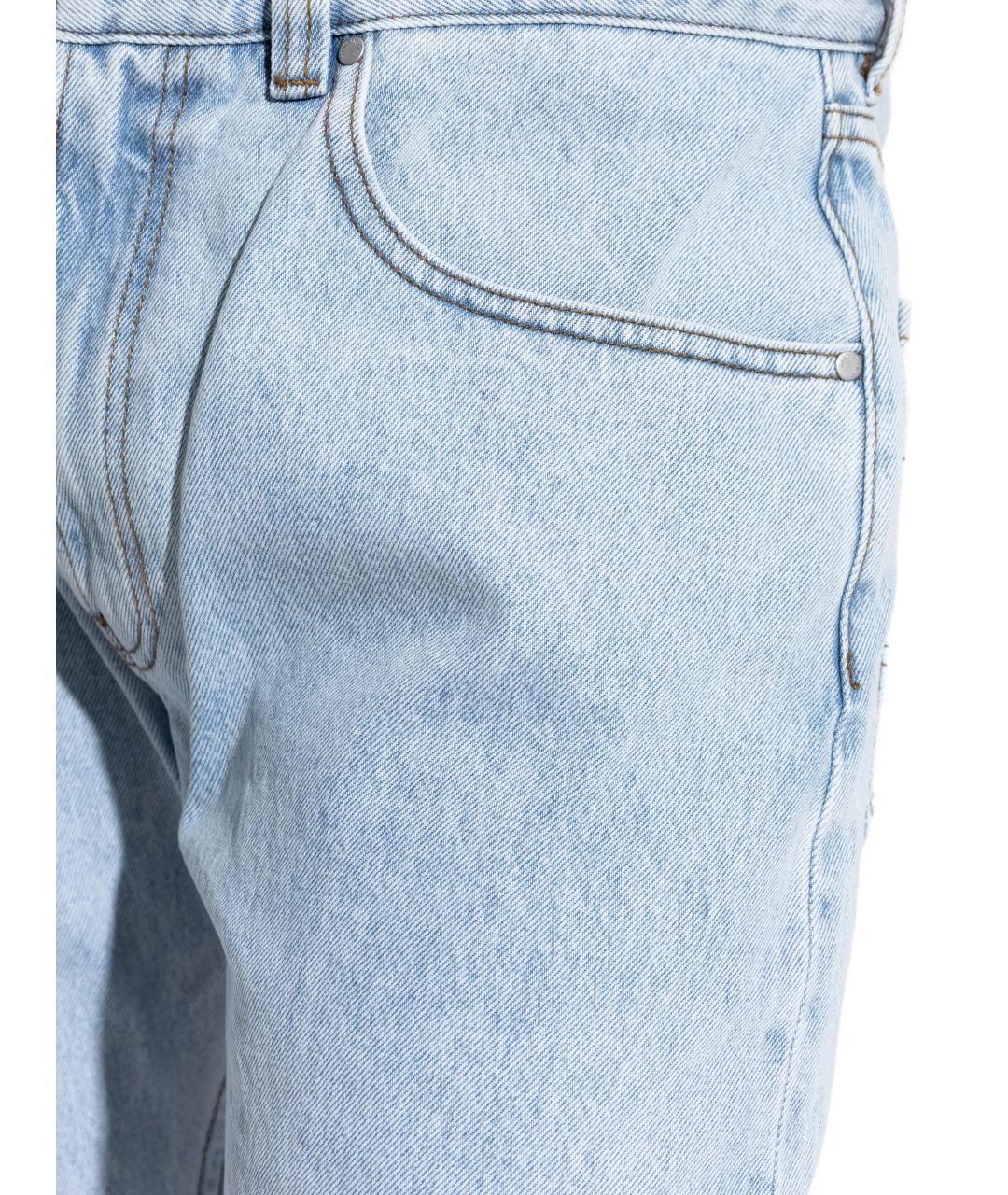 entire studios Голубые хлопковые прямые джинсы, фото 2