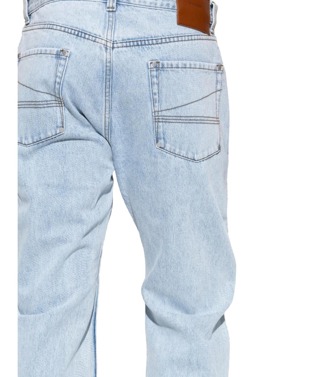 entire studios Голубые хлопковые прямые джинсы, фото 3