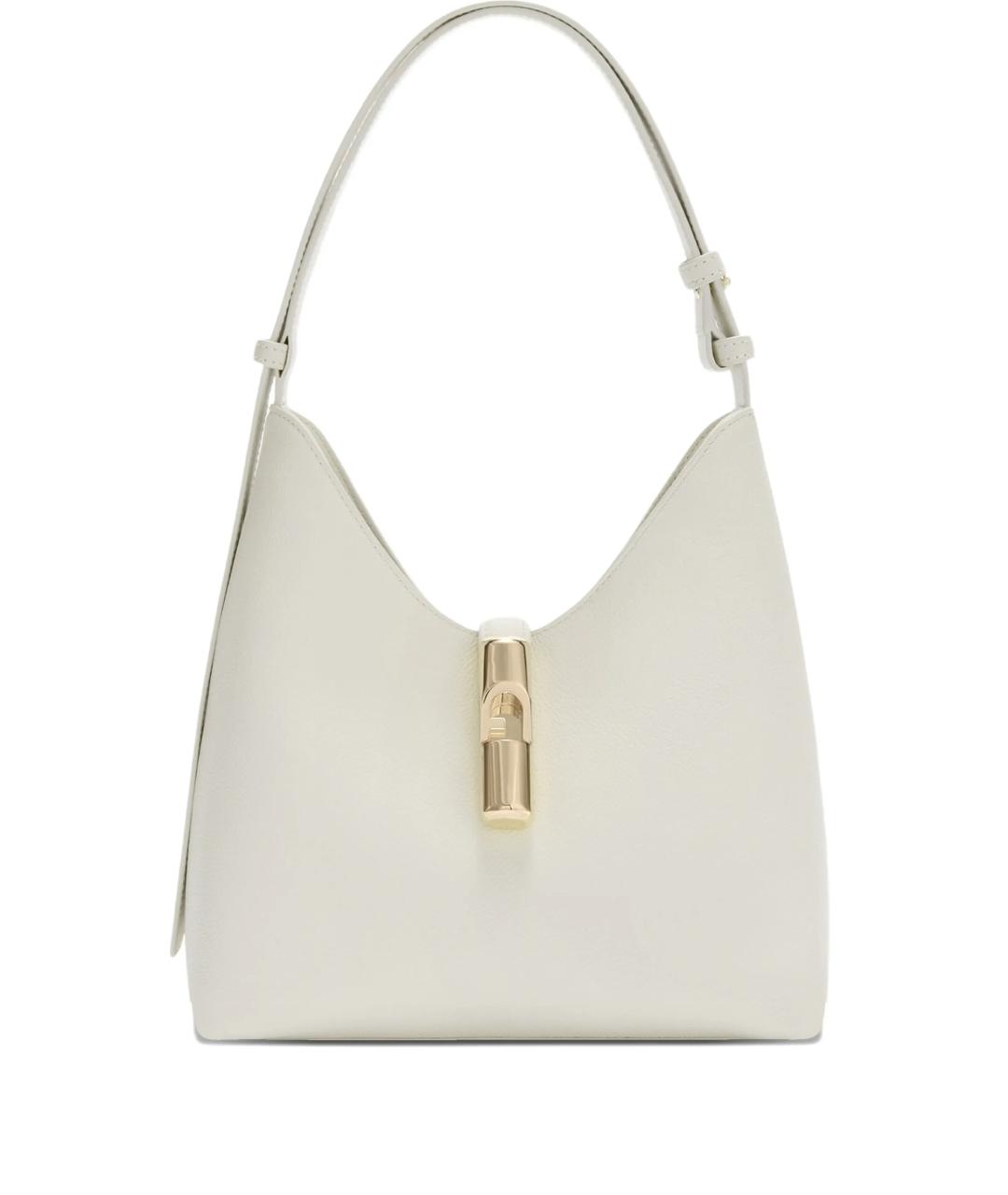 FURLA Белая кожаная сумка через плечо, фото 1