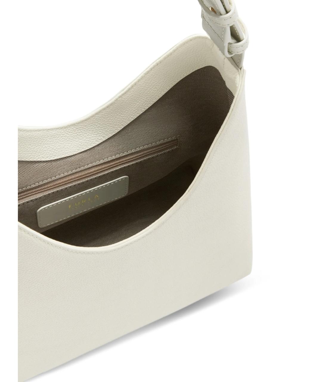 FURLA Белая кожаная сумка через плечо, фото 3