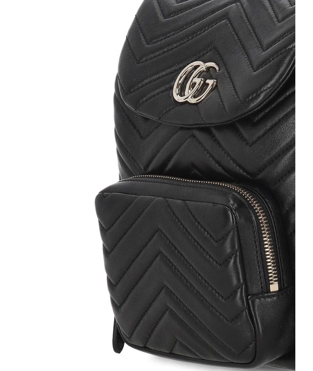 GUCCI Черный кожаный рюкзак, фото 4