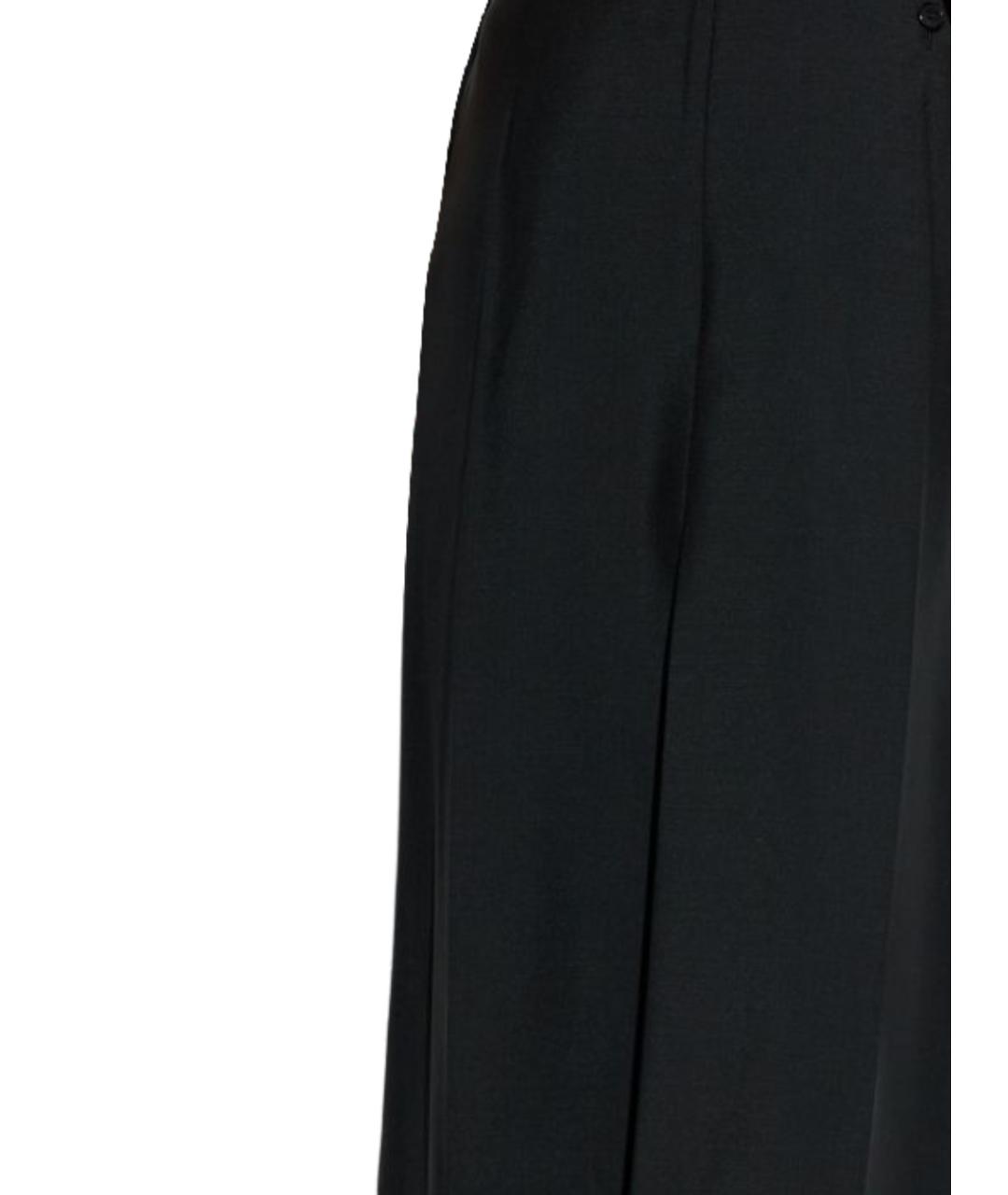 GIVENCHY Черные шерстяные прямые брюки, фото 3