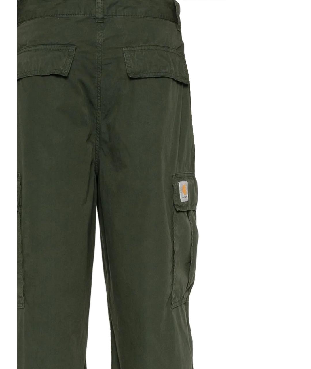 CARHARTT WIP Хаки хлопковые повседневные брюки, фото 3