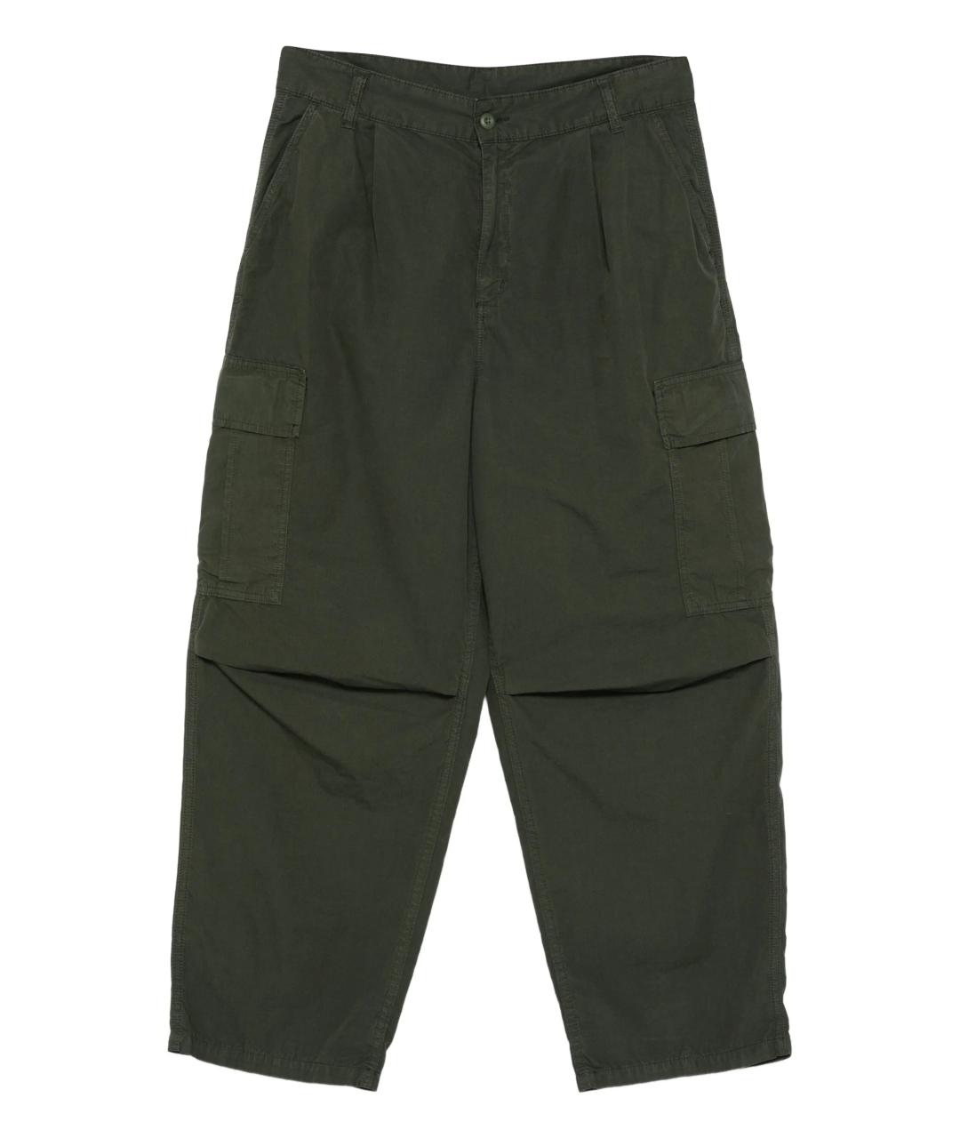 CARHARTT WIP Хаки хлопковые повседневные брюки, фото 1