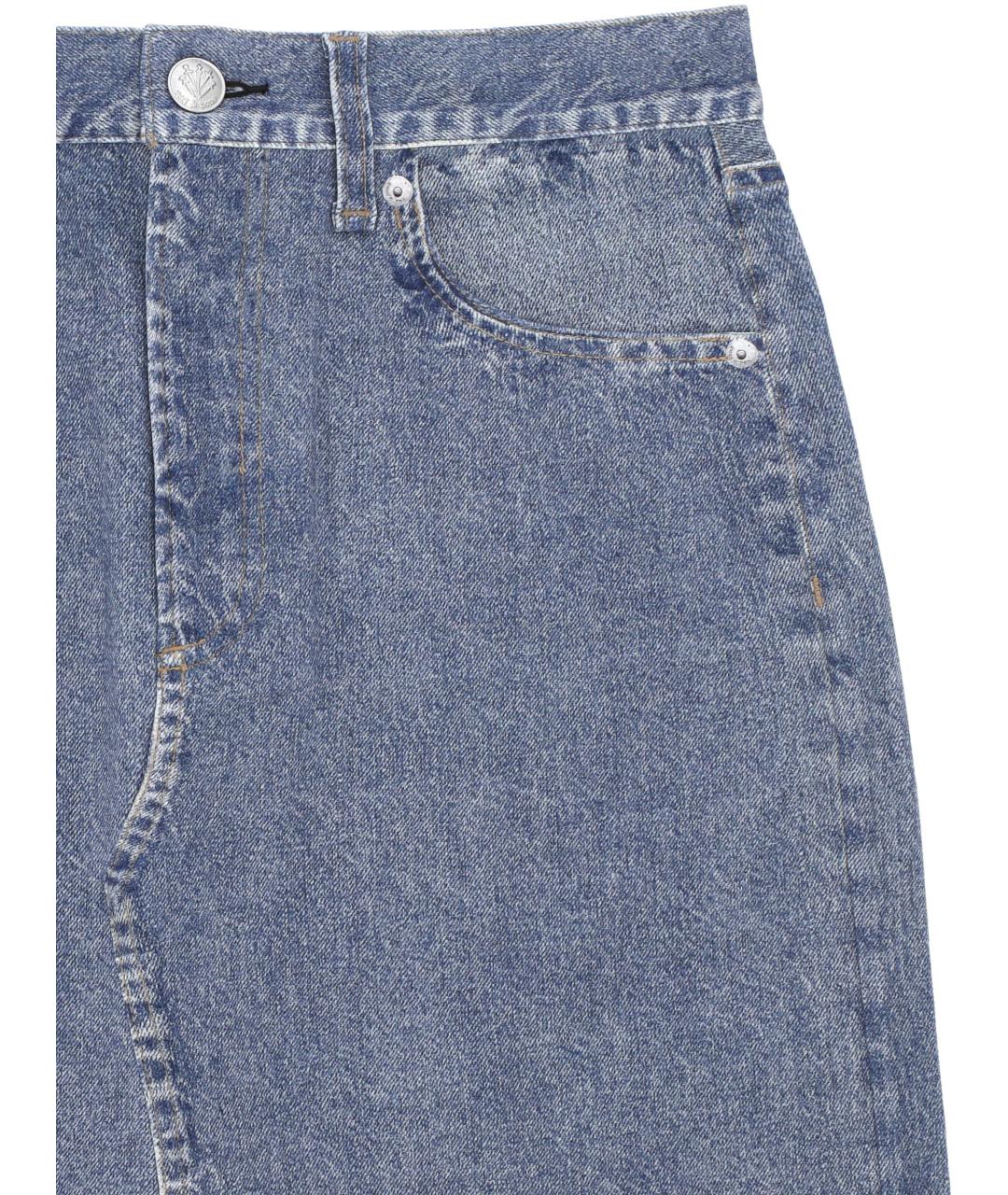 RAG & BONE Синяя полиамидовая юбка мини, фото 2