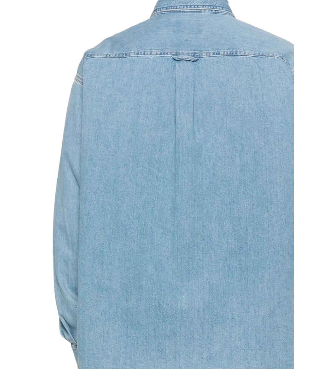 CARHARTT WIP Голубая хлопковая кэжуал рубашка, фото 3