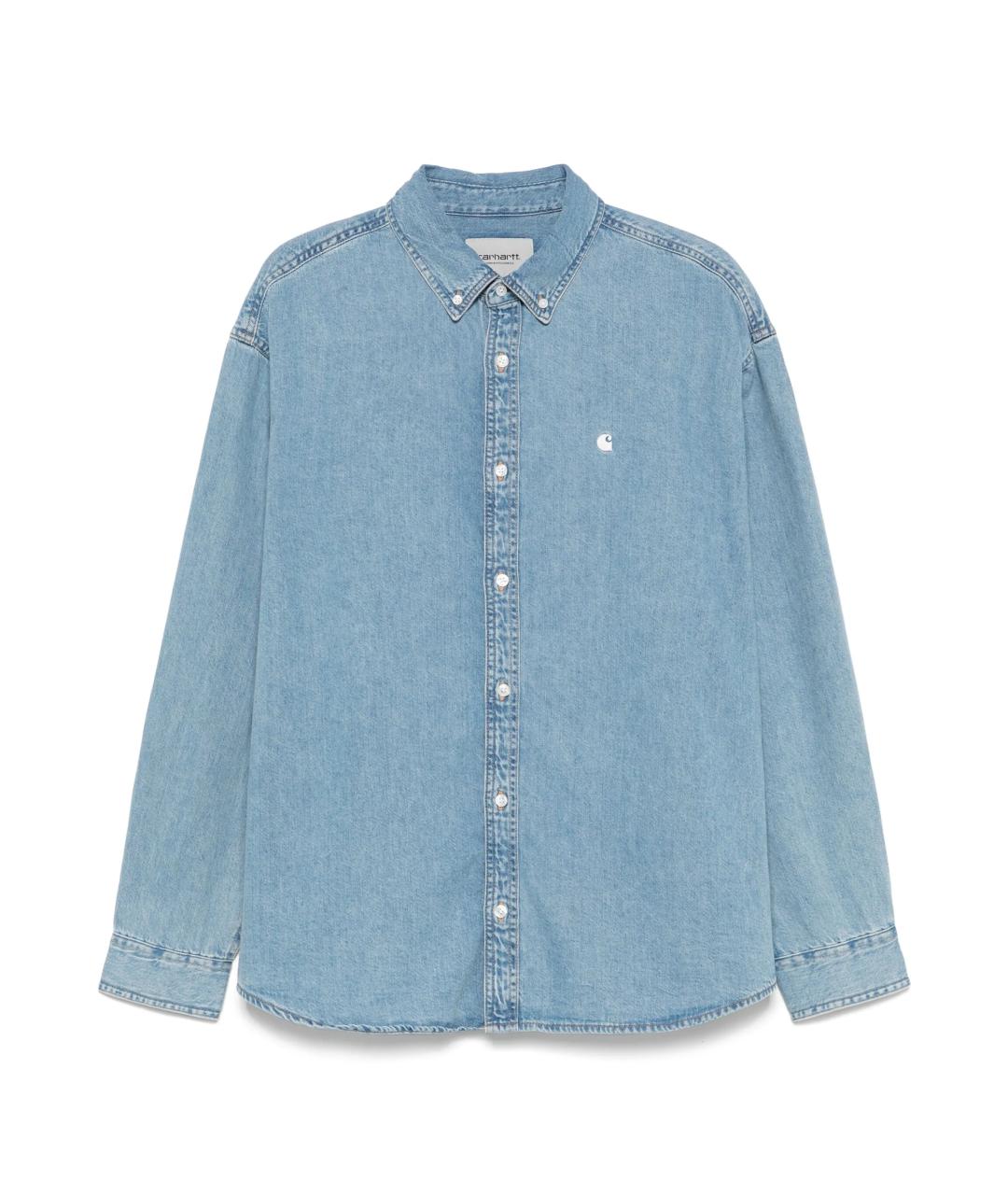 CARHARTT WIP Голубая хлопковая кэжуал рубашка, фото 1