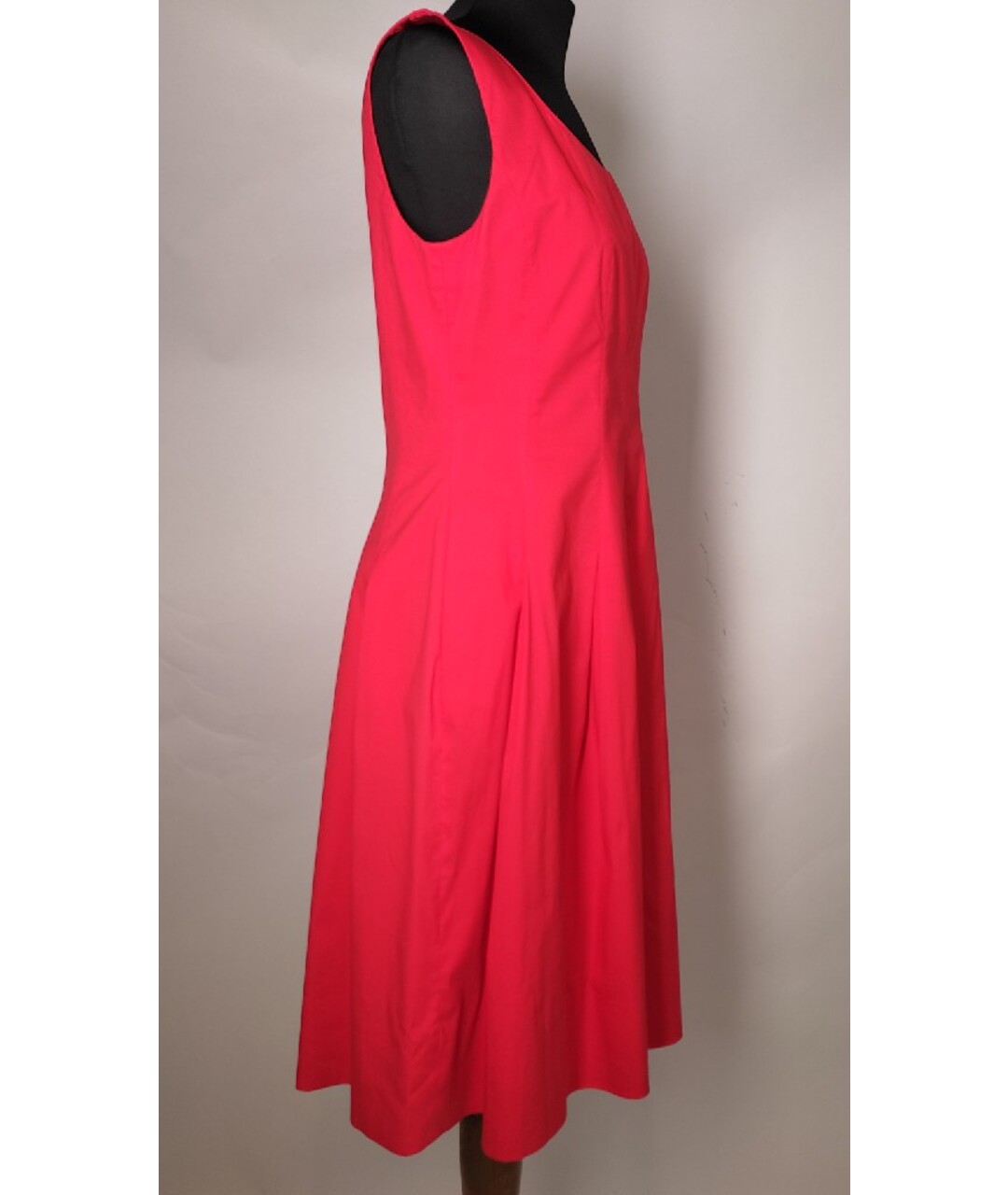 OSCAR DE LA RENTA Красное хлопковое платье, фото 2