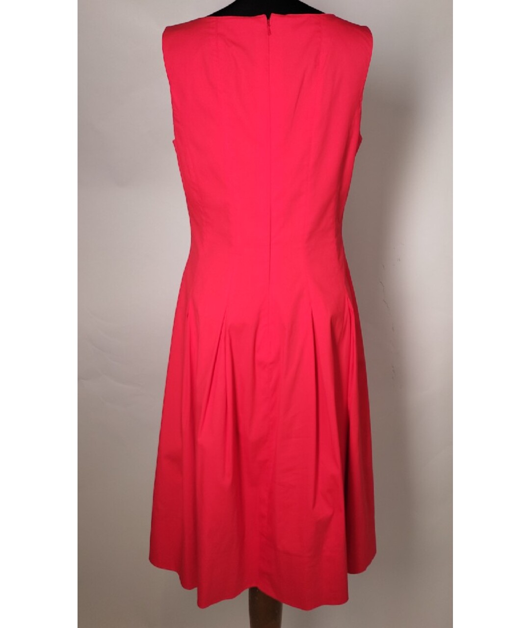 OSCAR DE LA RENTA Красное хлопковое платье, фото 3